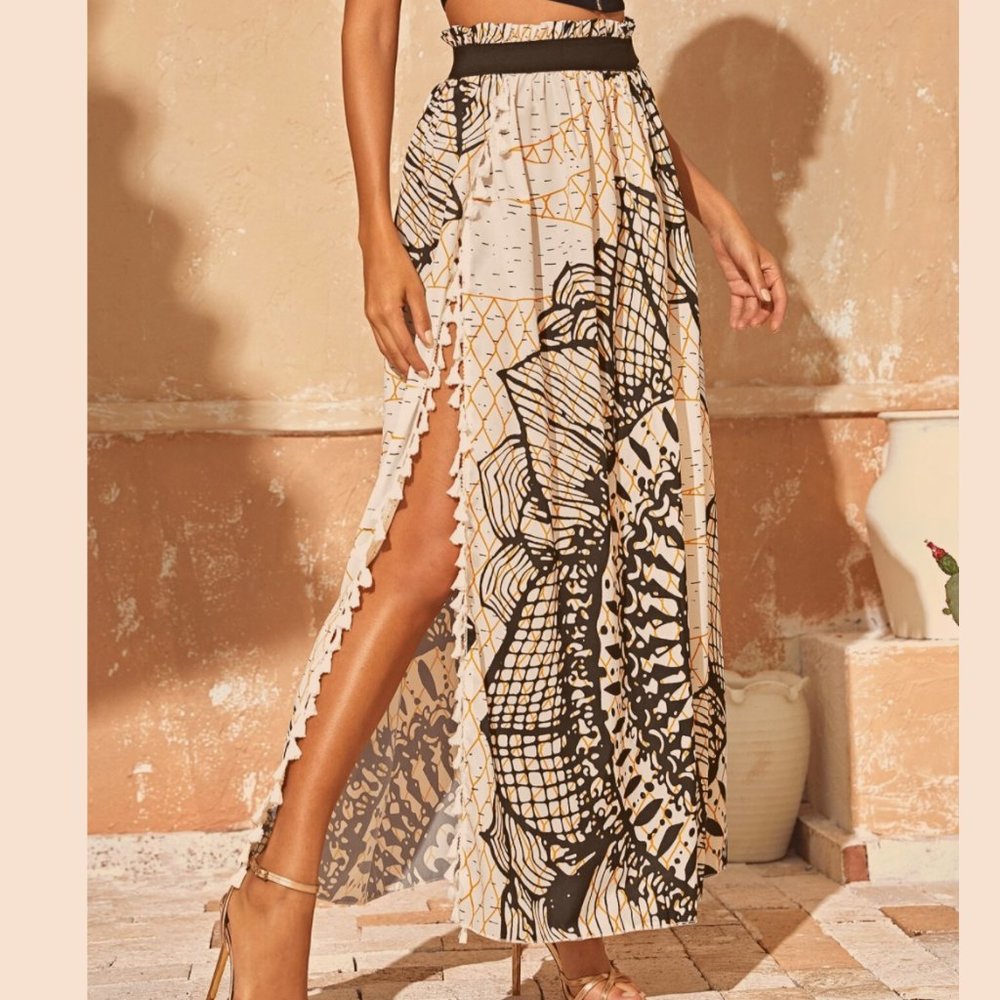 Tribal Print Breezy Skirt
